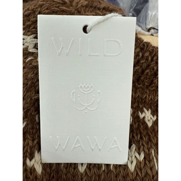 NWT Wild Wawa Kids Autumn Cardigan Alpaca Sweater - Chocolate - 2-3T - Picture 6 of 6